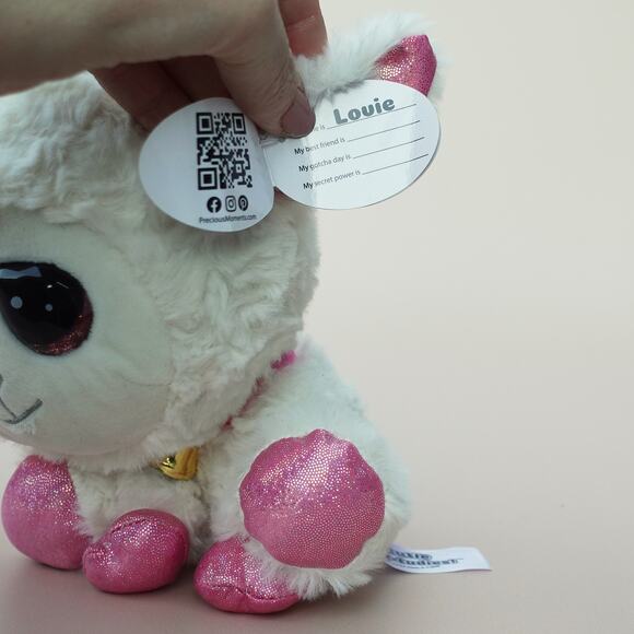 Lambie Easter Boy Lamb Cutie Pet-tudies Stuffed Animal 7” Precious Moments NEW - Picture 9 of 9